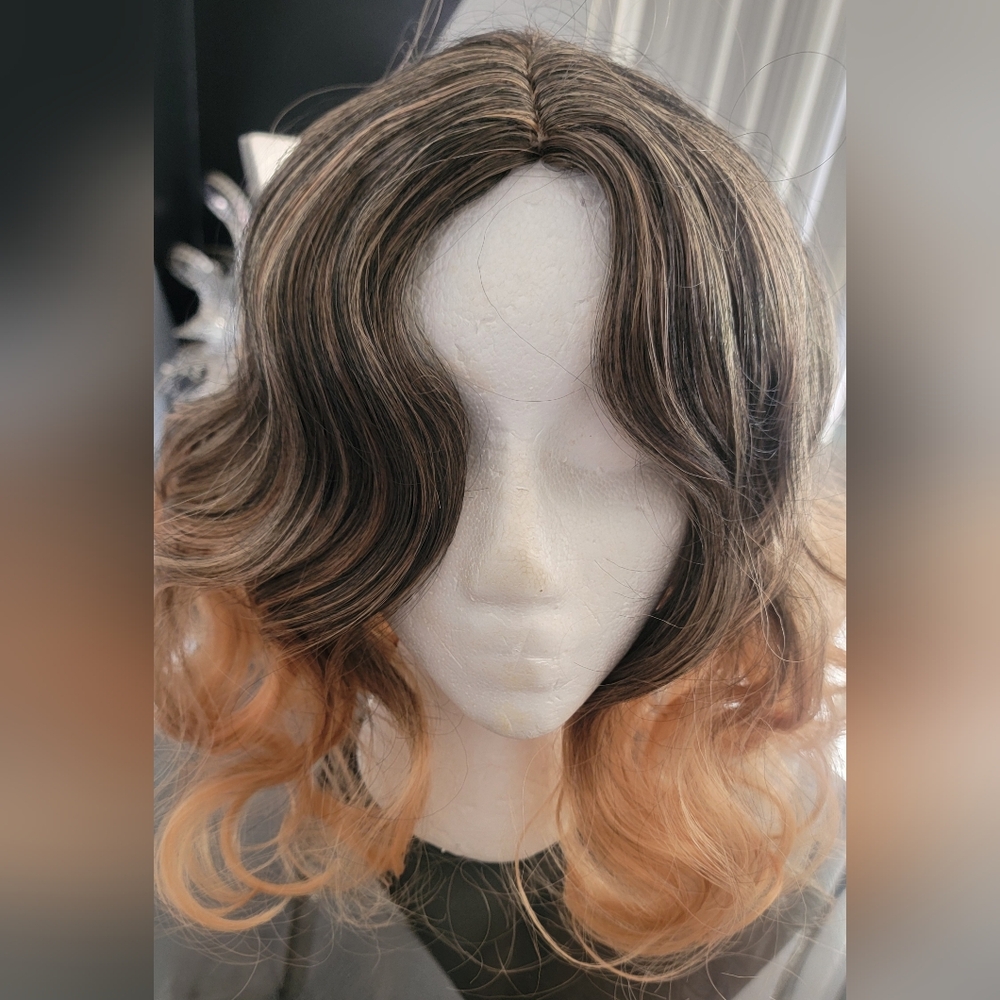 Ombre Blonde Wavy Hair Wig G2H